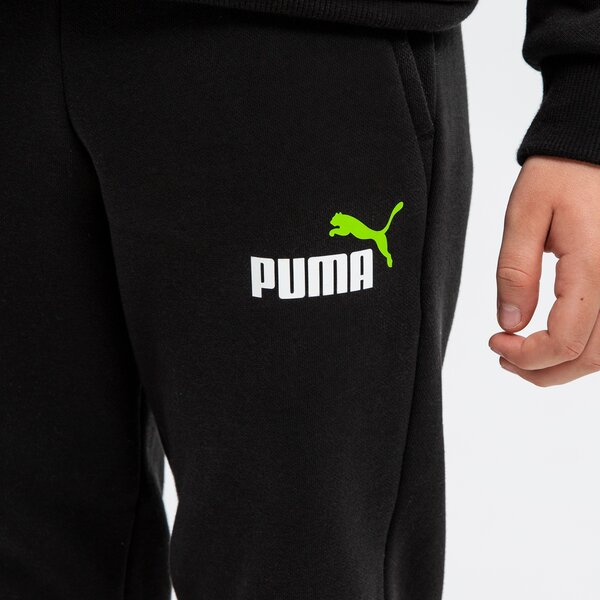 Puma Spodnie Ess Col Logo Fl Cl B Czarny Dzieci Ce