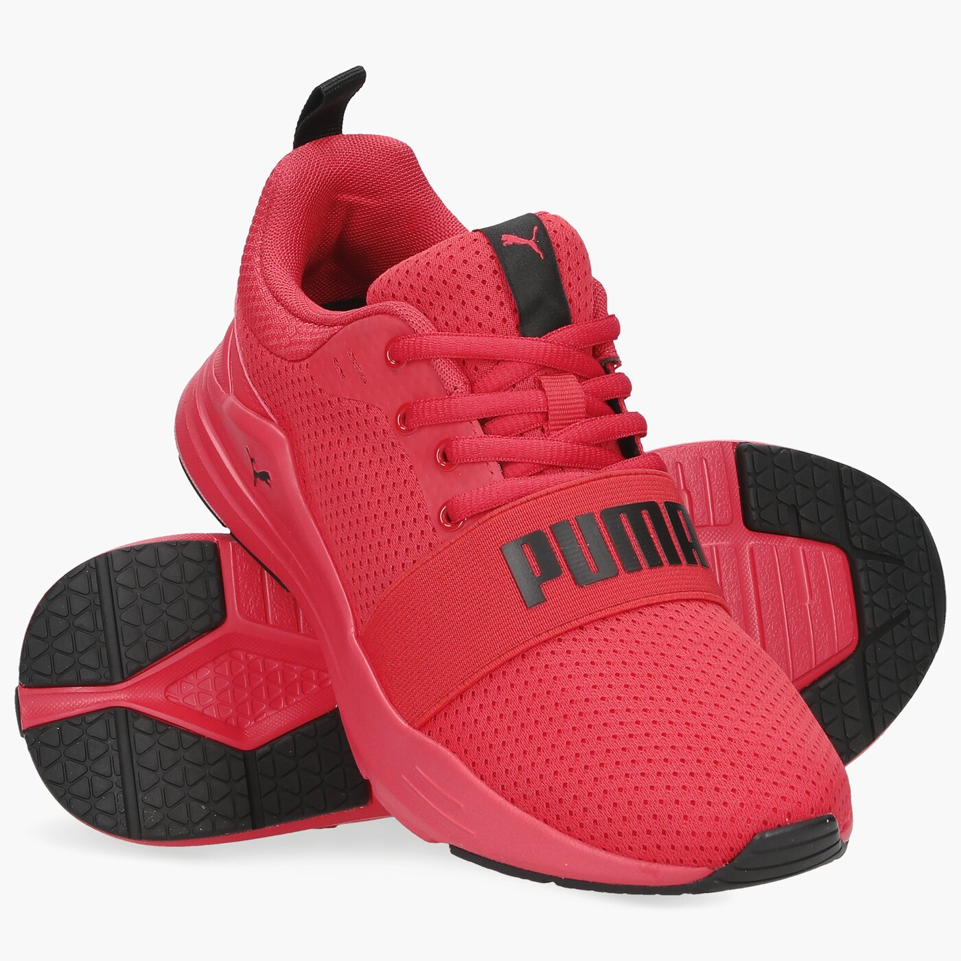 Puma Wired Run Jr Czerwony Dzieci Ce Buty Do Biegania