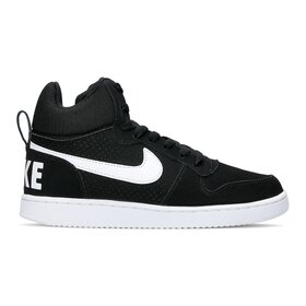 Damskie Nike Court Borough Mid czarne z białą podeszwą