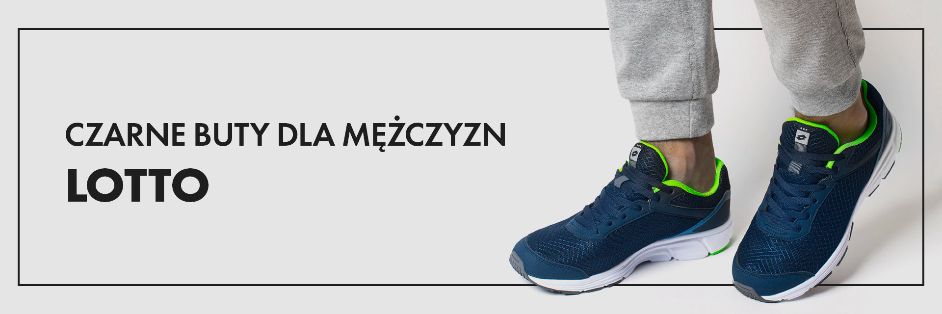 Uzupełnienie miejskich stylizacji - czarne buty dla mężczyzn od Lotto