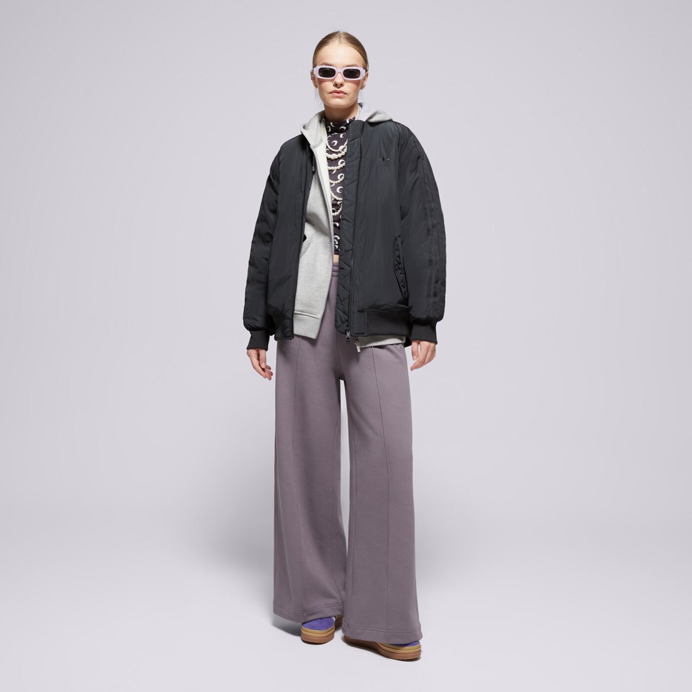 Spodnie dresowe damskie ADIDAS SPODNIE P ESS PANTS iy9711 kolor szary