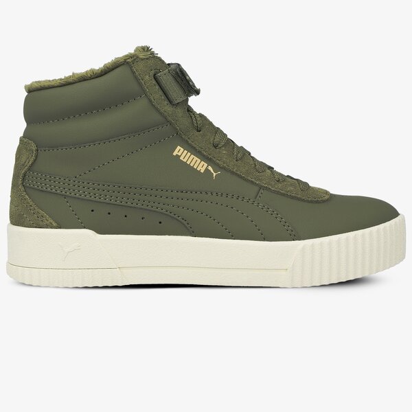 Buty sportowe damskie PUMA CARINA MID WTR 37414002 kolor khaki