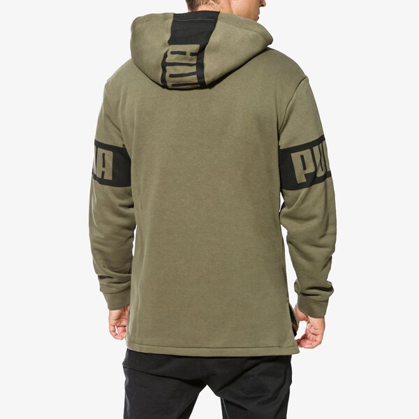Bluza męska PUMA BLUZA REBEL FZ HOOD FL 59245514 kolor khaki