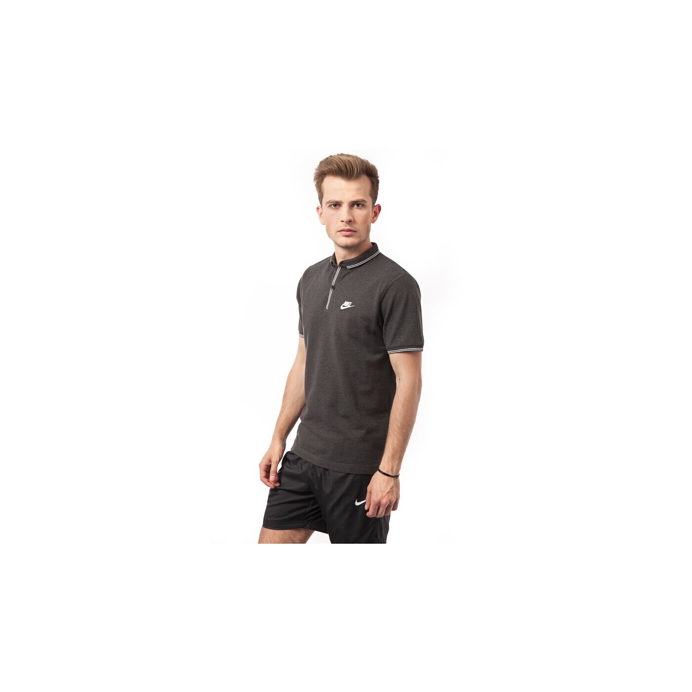 Koszulka polo męska NIKE POLO GS SLIM POLO-LEAGUE 652446032 kolor czarny