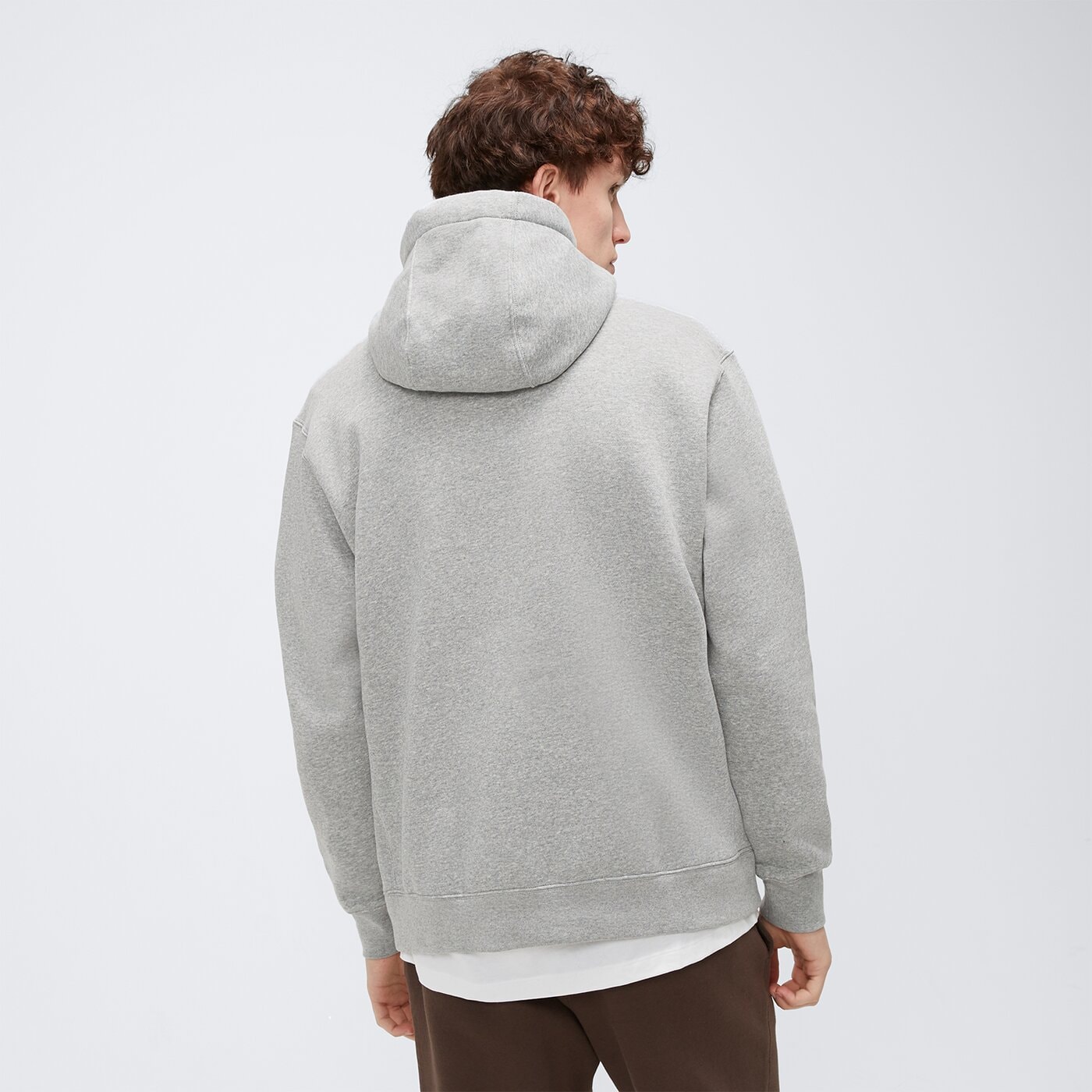 Bluza męska NIKE BLUZA Z KAPTUREM SPORTSWEAR CLUB FLEECE bv2654-063 kolor szary