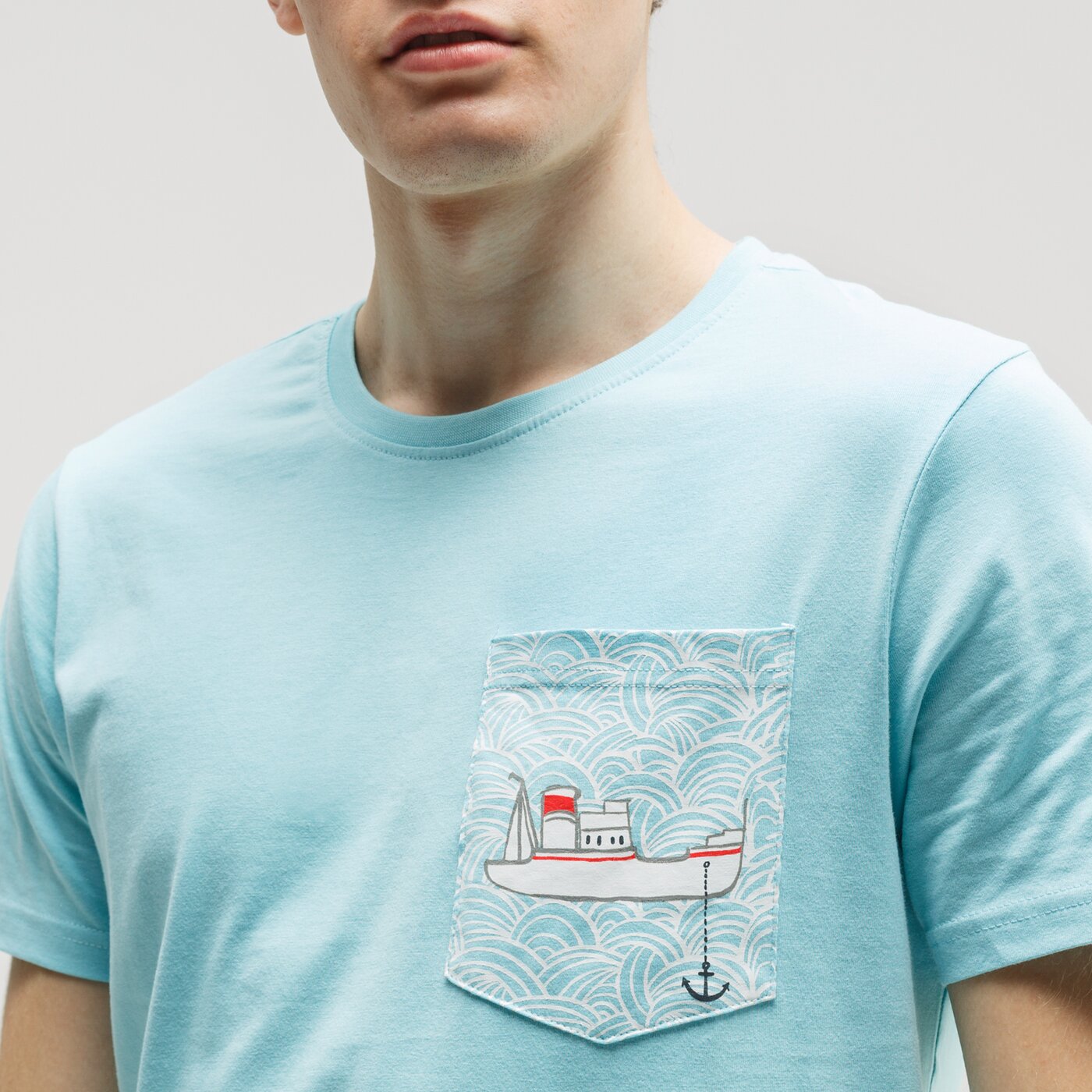 Koszulka męska UP8 T-SHIRT GERANO up120tsm20001 kolor niebieski