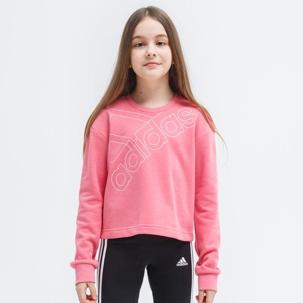Bluza dziecięca ADIDAS BLUZA G LOGO SWT gn3957 kolor różowy