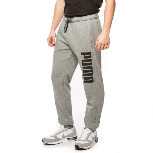 Spodnie dresowe męskie PUMA SPODNIE FUN DRY SWEAT 83653303 kolor szary