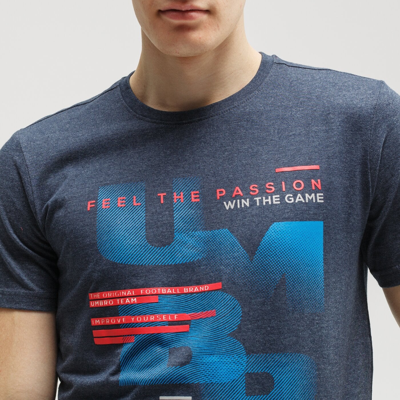 Koszulka męska UMBRO T-SHIRT KOFO ul120tsm30002 kolor granatowy