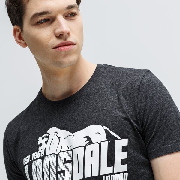 Koszulka męska LONSDALE T-SHIRT SS WELLINGTON 113988-1036 kolor szary