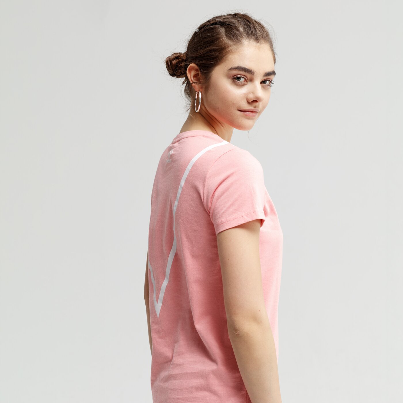 Koszulka damska UMBRO T-SHIRT SS SMILEY ul19tsd18002 kolor różowy