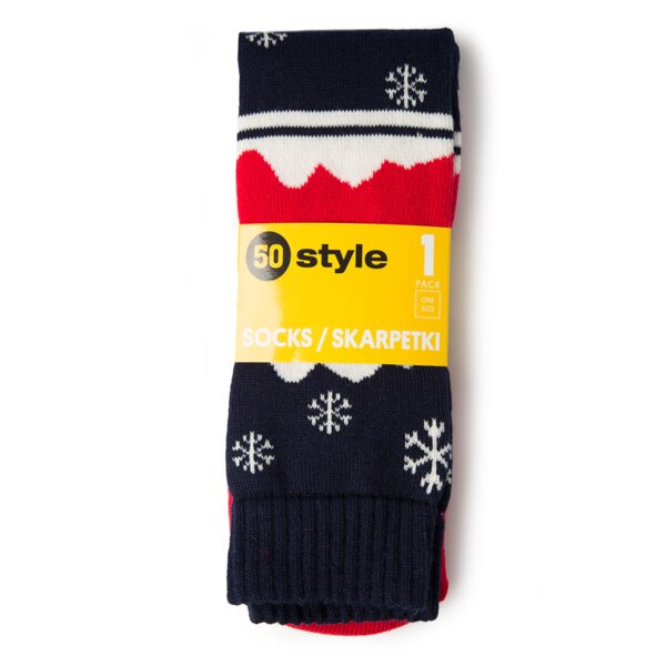 Skarpetki damskie 50 SPORT&STYLE SKARPETY ZIMA um28967c1p kolor granatowy