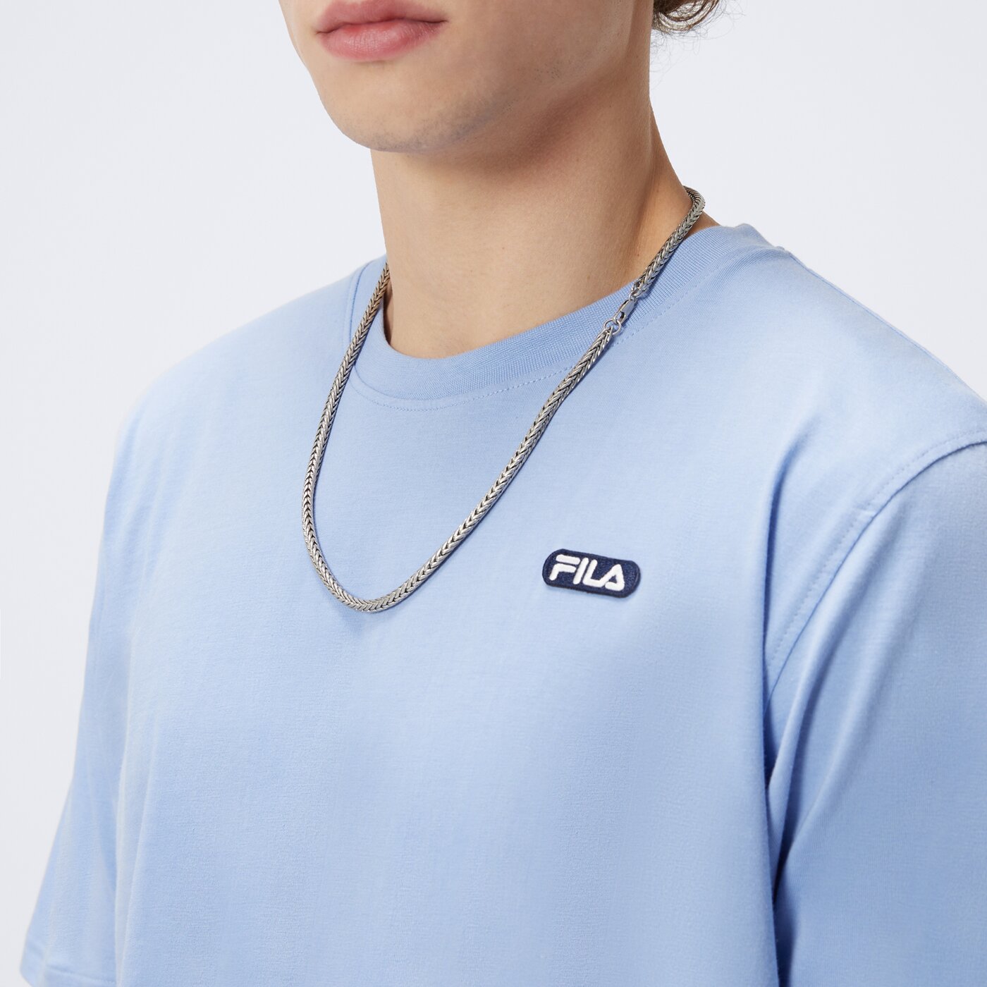 Koszulka męska FILA T-SHIRT LOFT ss25spm016367 kolor niebieski