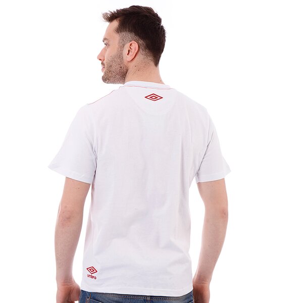 Koszulka męska UMBRO T-SHIRT ADVANCED SPORTSTYLE TEE ul13tsm11538 kolor biały
