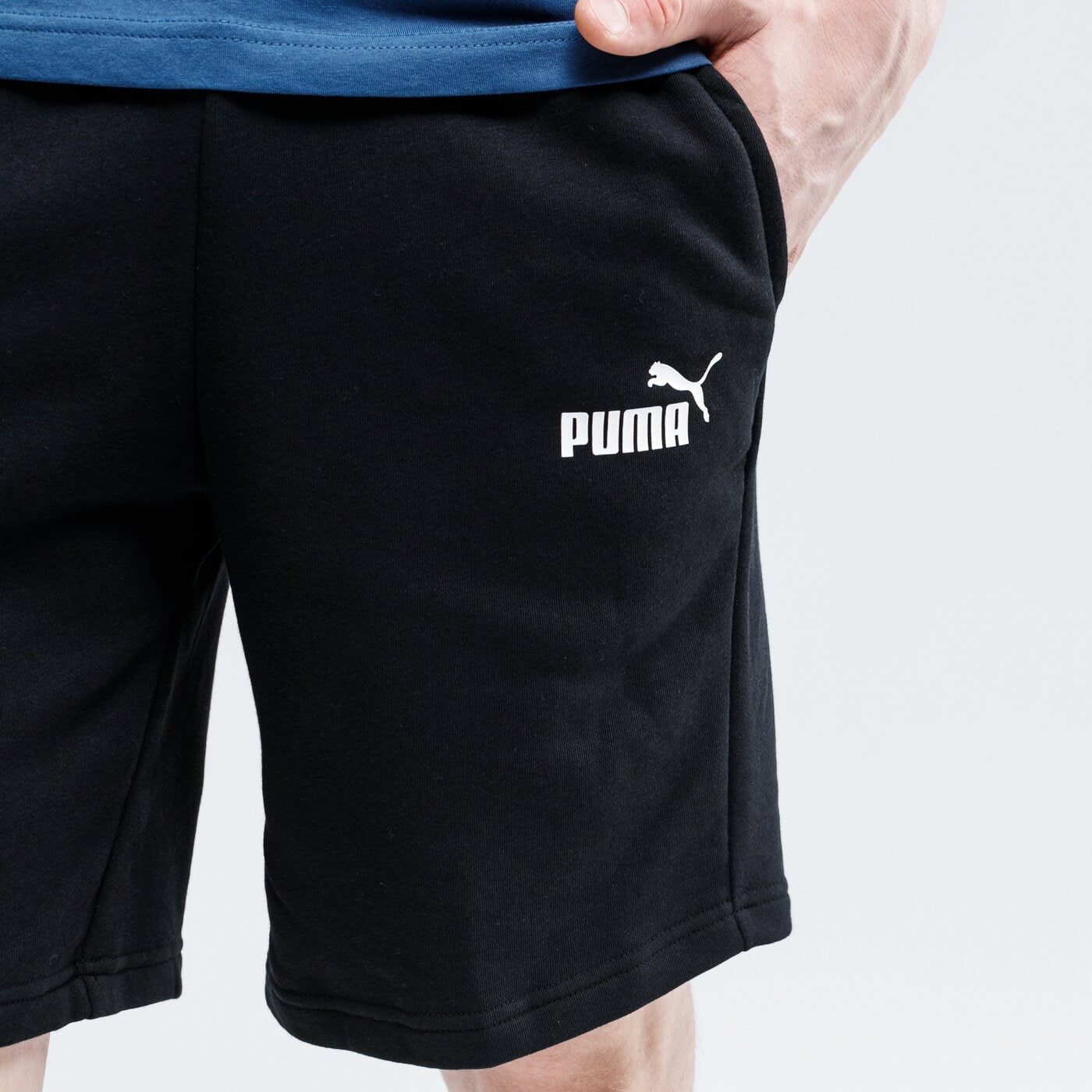 Spodenki męskie PUMA SZORTY ESS SWEAT 10" TR 851769 01 kolor czarny