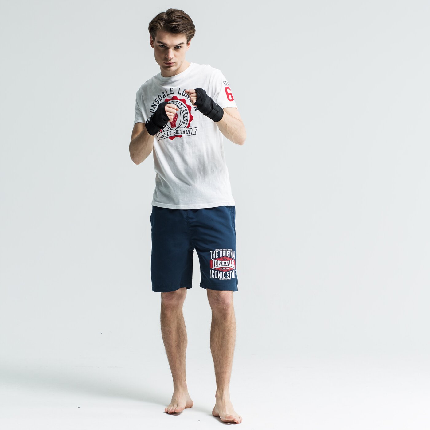 Koszulka męska LONSDALE T-SHIRT SS SANCROFT 1139147000 kolor biały