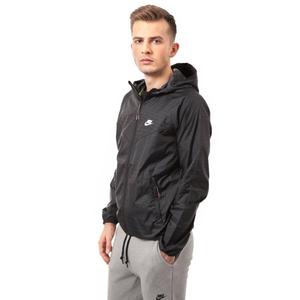 Kurtka przejściowa męska NIKE KURTKA RU FLY WINDRUNNER 644127010 kolor czarny
