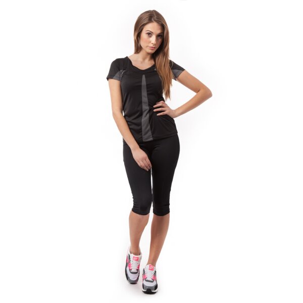 Koszulka damska LOTTO T-SHIRT ABBIE-X PL r4079 kolor czarny