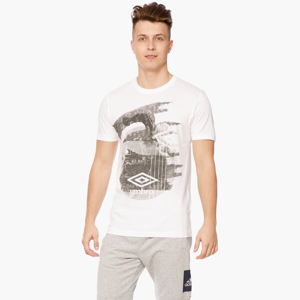 Koszulka męska UMBRO T-SHIRT LIBERO ul17tsm18001 kolor biały