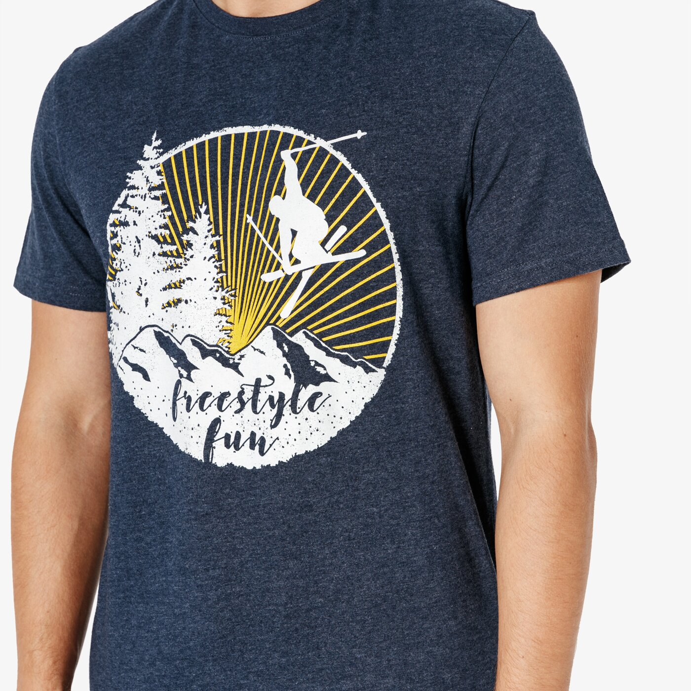 Koszulka męska LOTTO T-SHIRT SS FREESTYLE lo38tsm29001 kolor granatowy