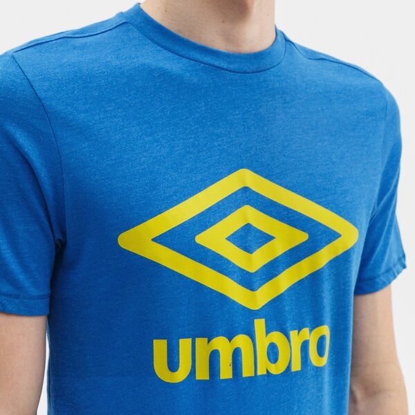 Koszulka męska UMBRO T-SHIRT FW LARGE LOGO COTTON 65352u-hje kolor niebieski