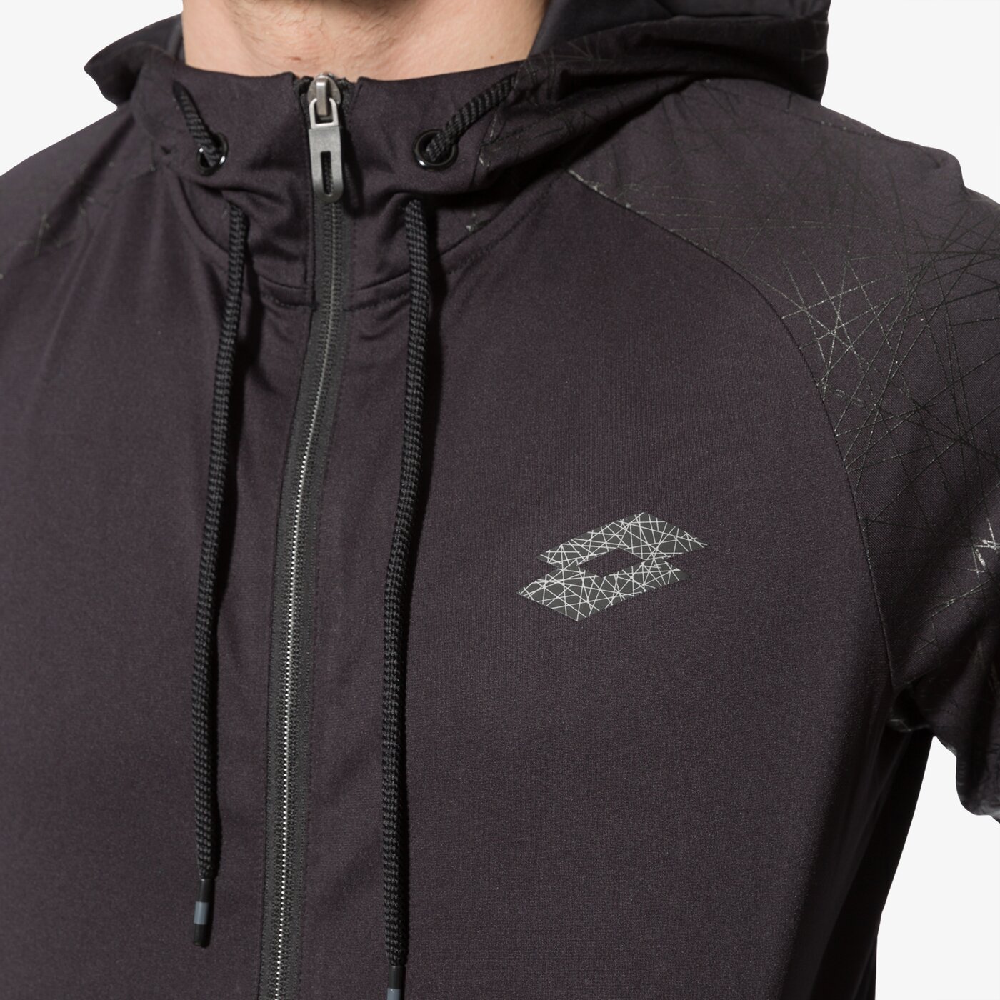 Bluza męska LOTTO BLUZA GRAVITY IV FZ HD s6919 kolor czarny