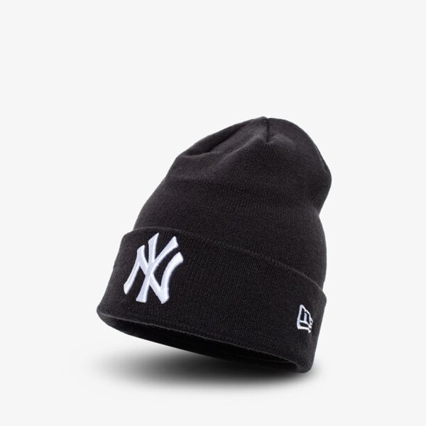 Czapka zimowa męska NEW ERA CZAPKA ZIMOWA MLB CUFF KNIT NYY BLK NEW YORK YANKEES 12122728 kolor czarny
