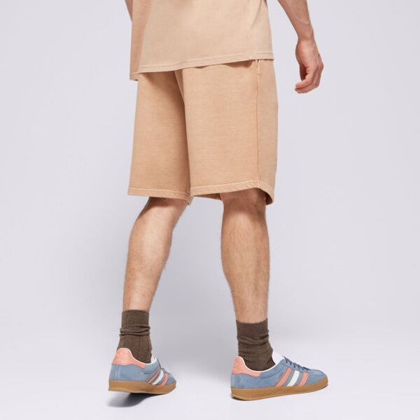 Spodenki męskie NEW ERA SZORTY NE WASHED SHORTS NONE 60502667 kolor brązowy