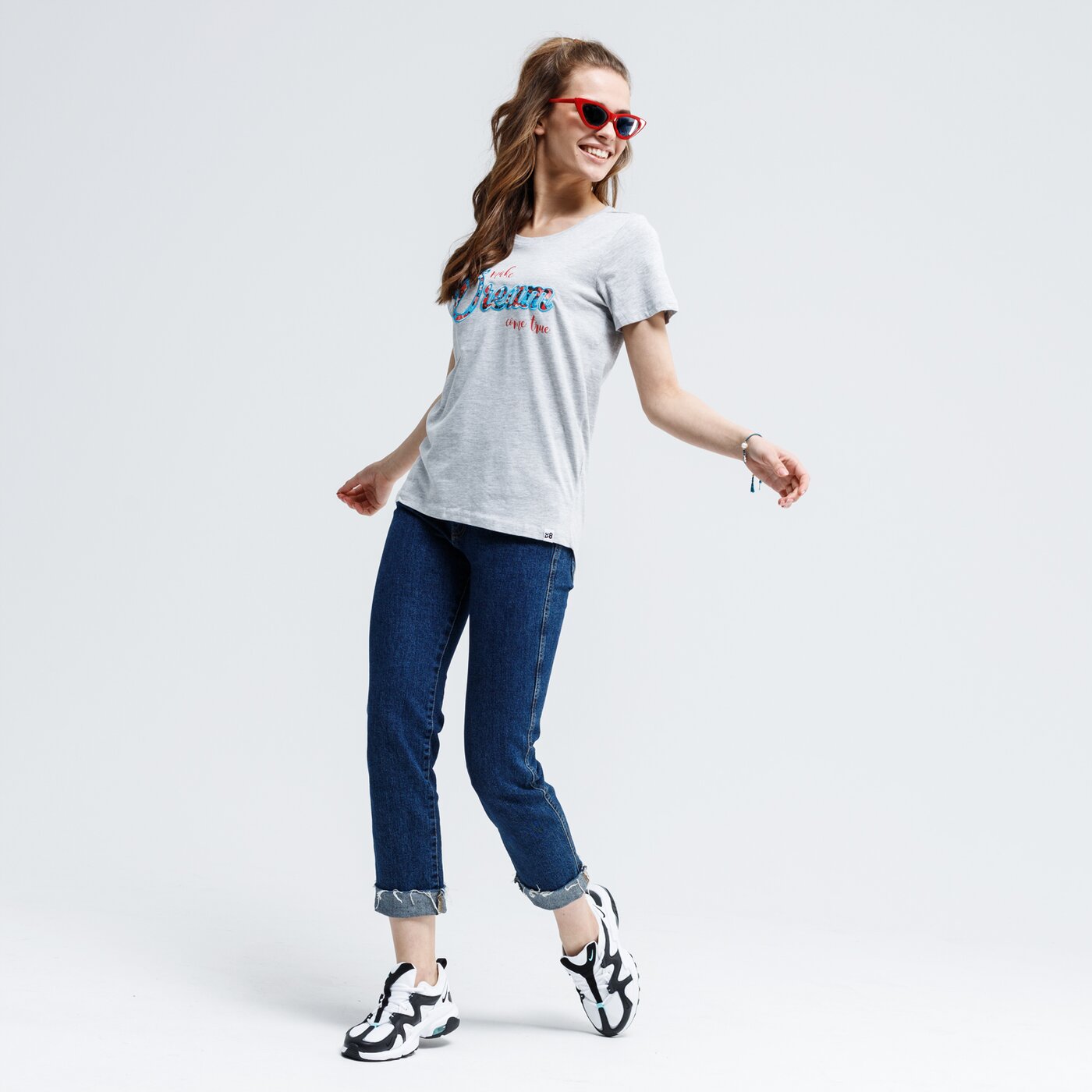 Koszulka damska UP8 T-SHIRT WEEVIL up120tsd25001 kolor szary