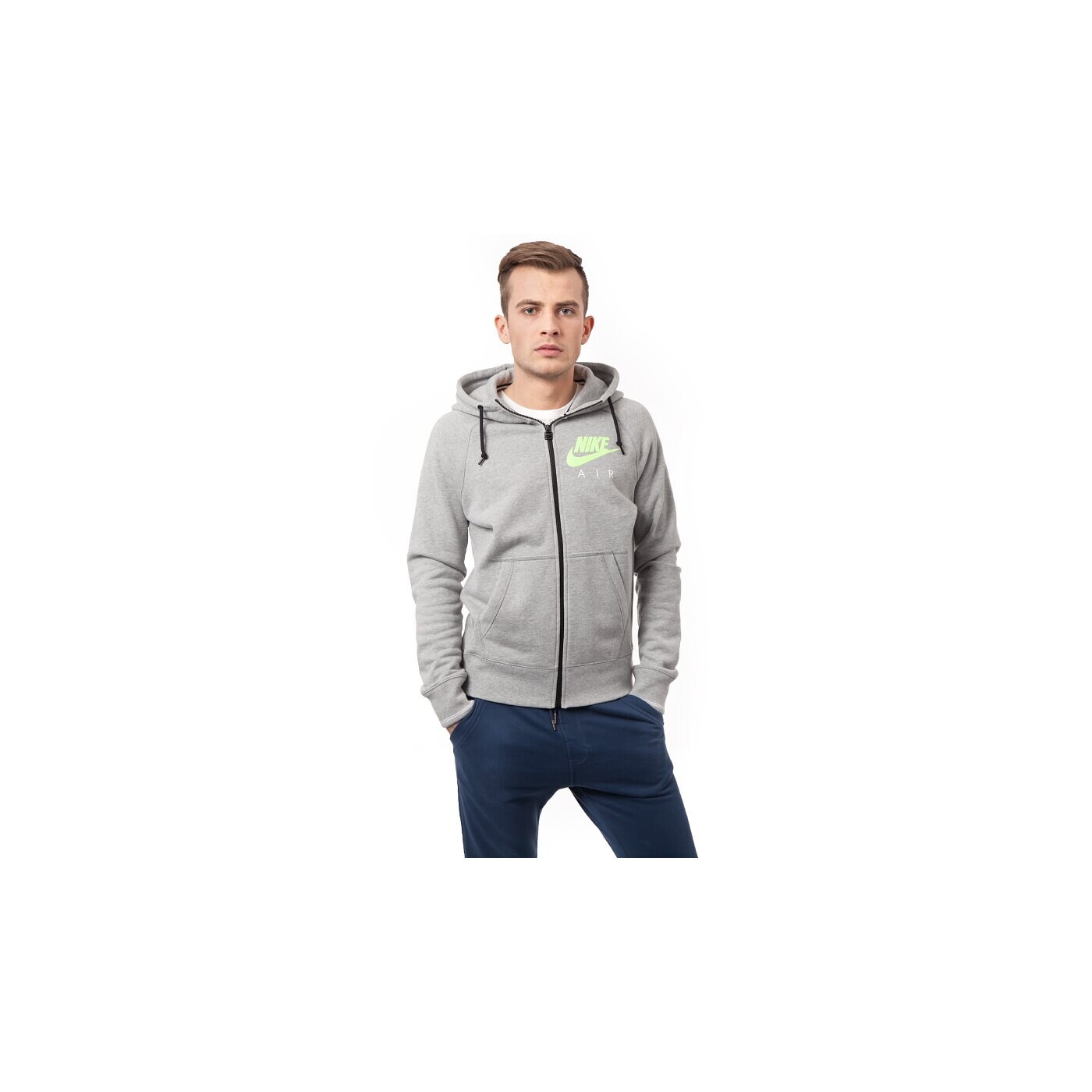 Bluza męska NIKE BLUZA AW77 FT FZ HOOD-AIR 642889063 kolor szary