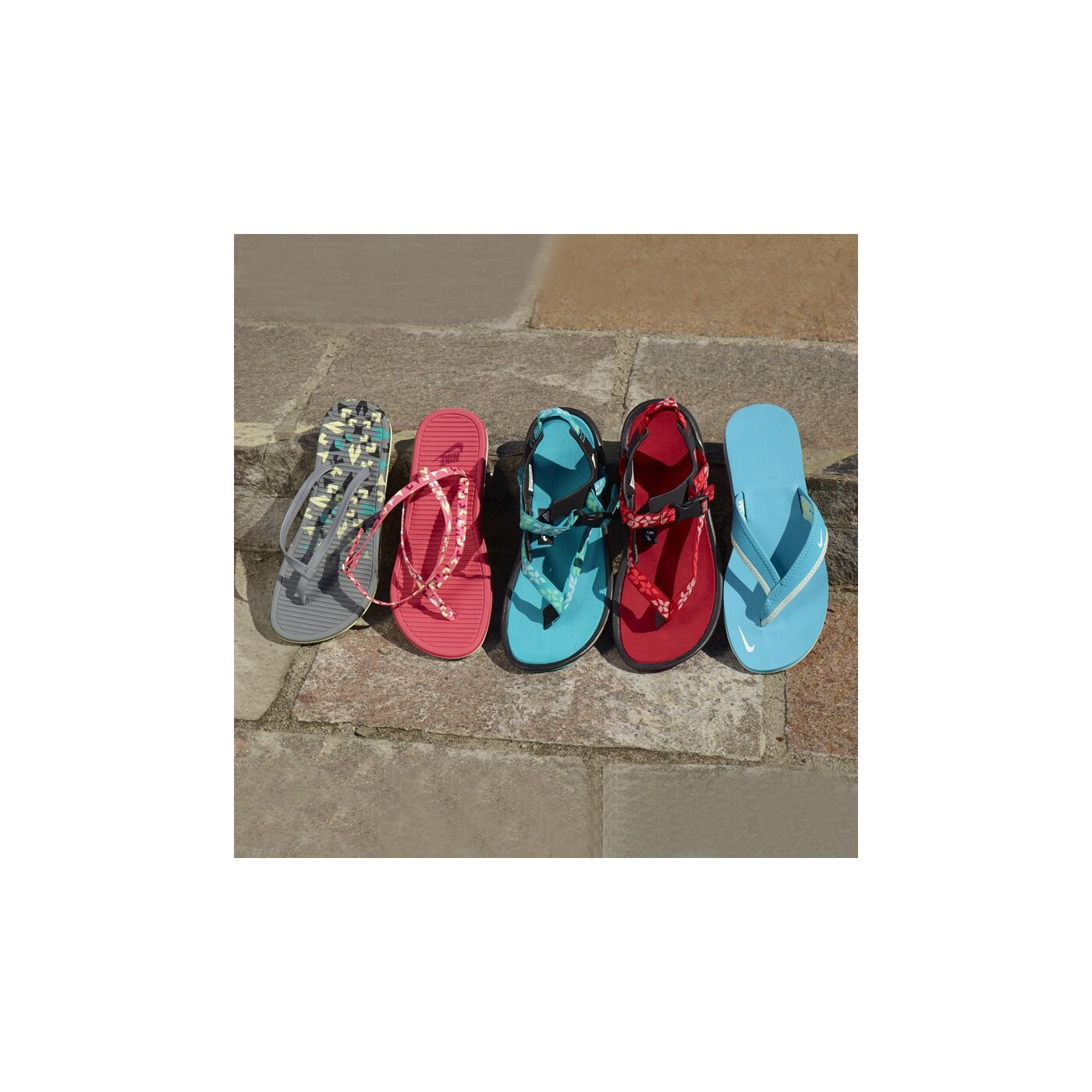 Klapki damskie NIKE WMNS SOLARSOFT THONG SL  431872004 kolor szary