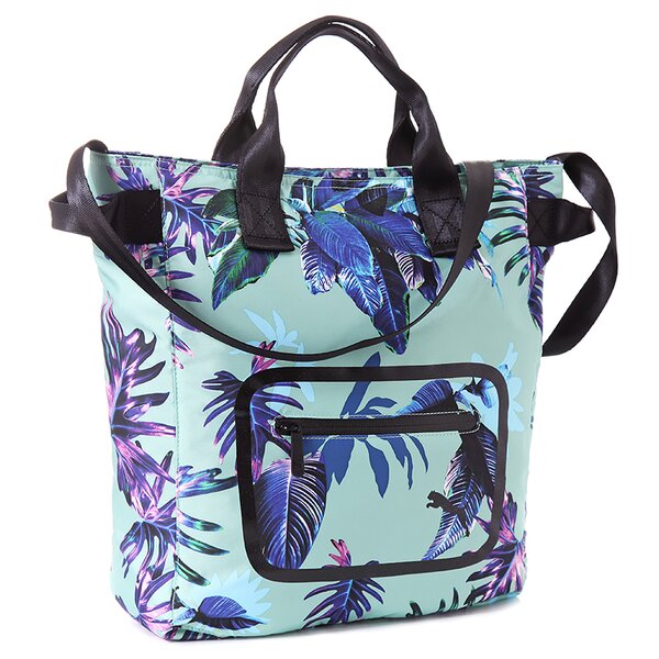 Torba sportowa damska PUMA TORBA PUMA DAZZLE SHOPPER ELECTRIC GREEN-BLACK 7234308 kolor zielony