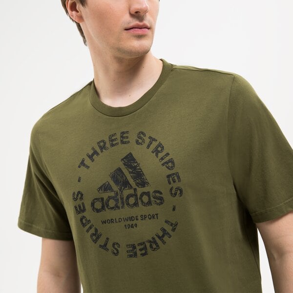 Koszulka męska ADIDAS T-SHIRT SS M SKT EMB G T hk6766 kolor khaki