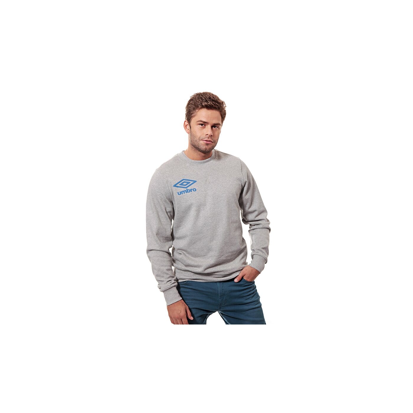 Bluza męska UMBRO BLUZA CREW SWEAT 62580u263 kolor szary