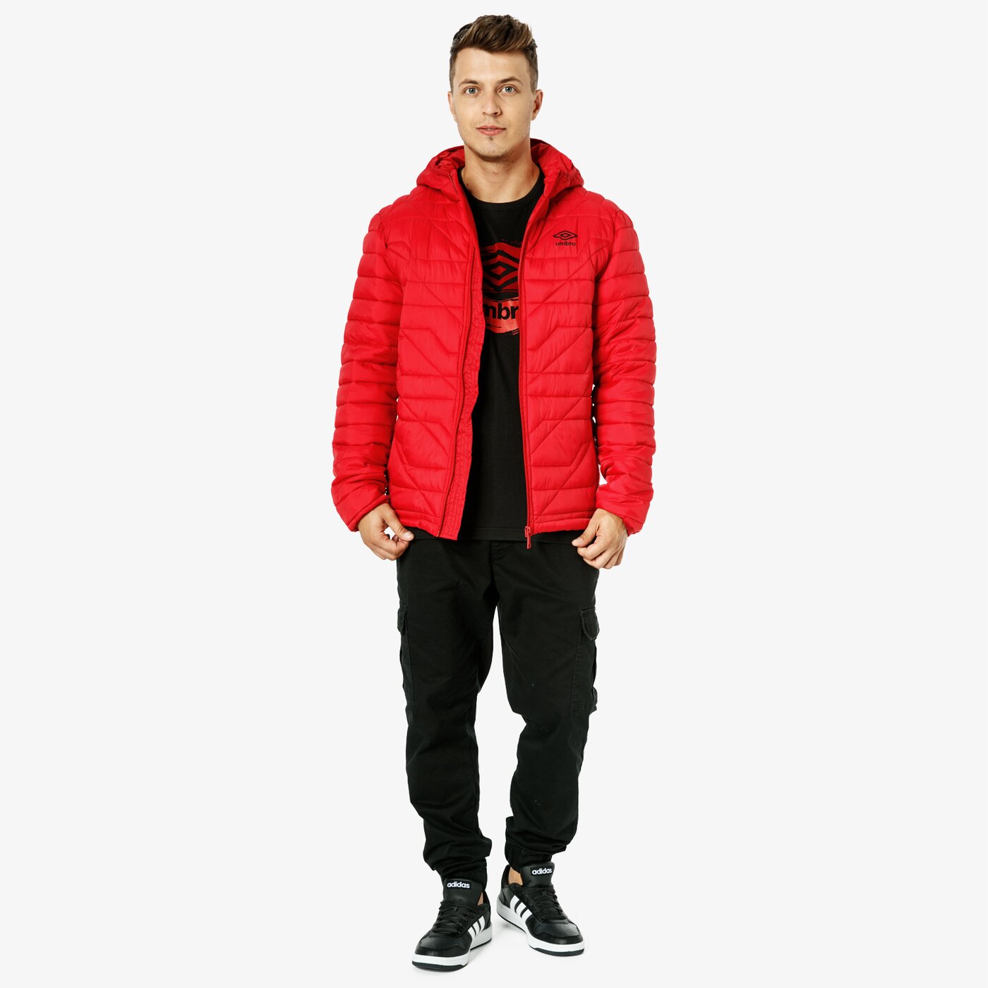 Koszulka męska UMBRO T-SHIRT SS STALWART ul38tsm38002 kolor czarny