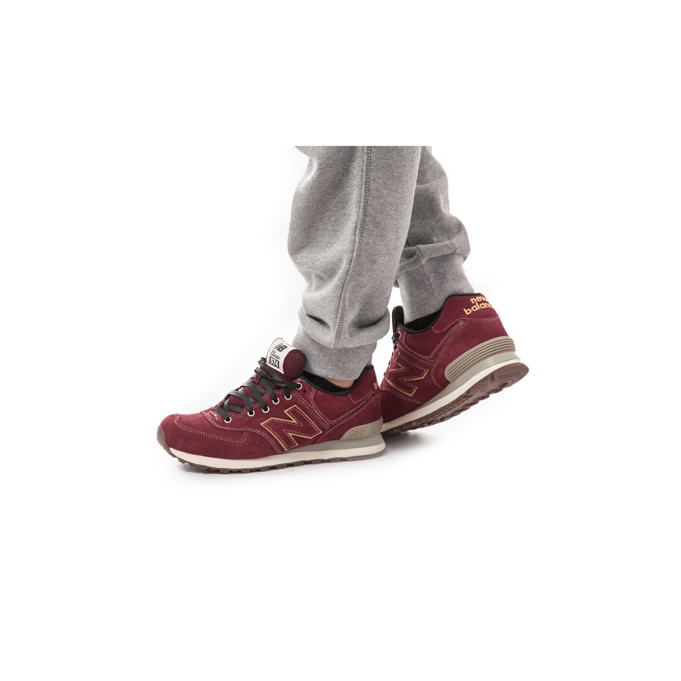 NEW BALANCE ML574GOX  ml574gox kolor bordowy