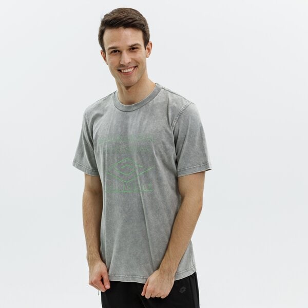 Koszulka męska UMBRO T-SHIRT LARGE LOGO 65992u-bej kolor szary
