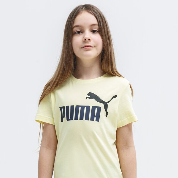 Koszulka dziecięca PUMA T-SHIRT ESS+ 2 COL LOGO B 586985 40 kolor żółty