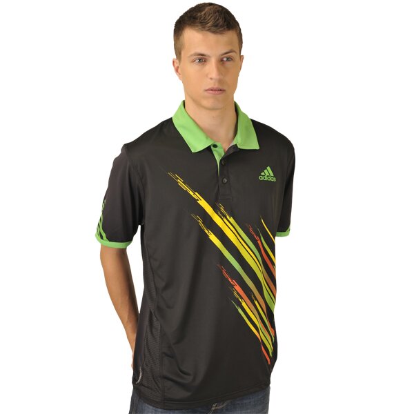Koszulka polo męska ADIDAS POLO ADIZERO THEME POLO v39036 kolor czarny