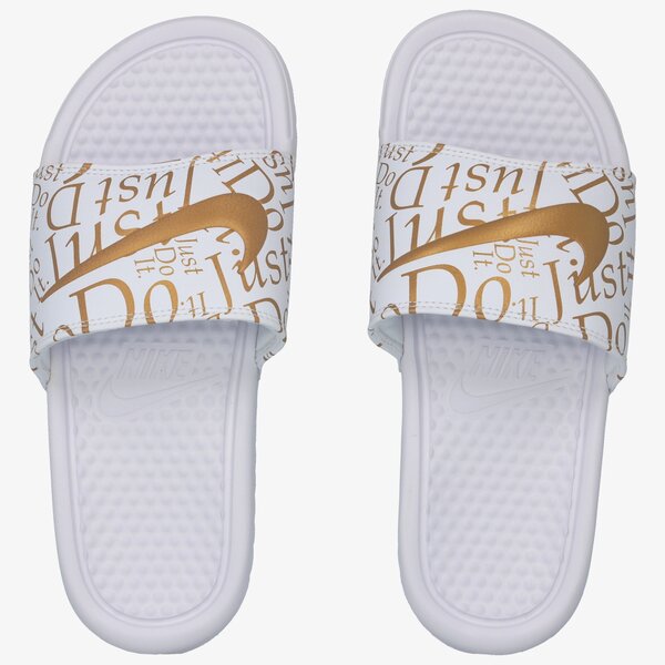 Klapki damskie NIKE BENASSI JUST DO IT 618919-116 kolor biały