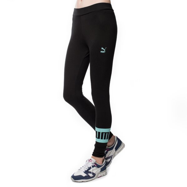 Spodnie dresowe damskie PUMA SPODNIE ICON LEGGINGS 56926801 kolor czarny