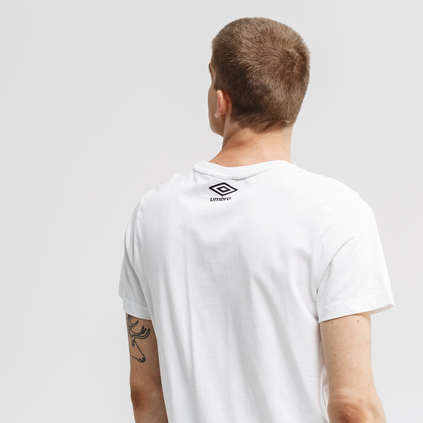 Koszulka męska UMBRO T-SHIRT LAWRENCE ul39tsm28001 kolor biały