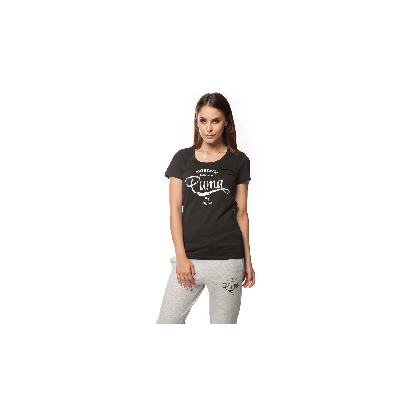 Koszulka damska PUMA T-SHIRT STYLE PERSONAL BEST ATHL TEE 83433901 kolor czarny