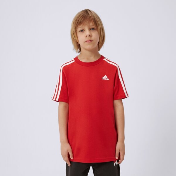 Koszulka dziecięca ADIDAS T-SHIRT SS U 3S TEE ik9096 kolor czerwony