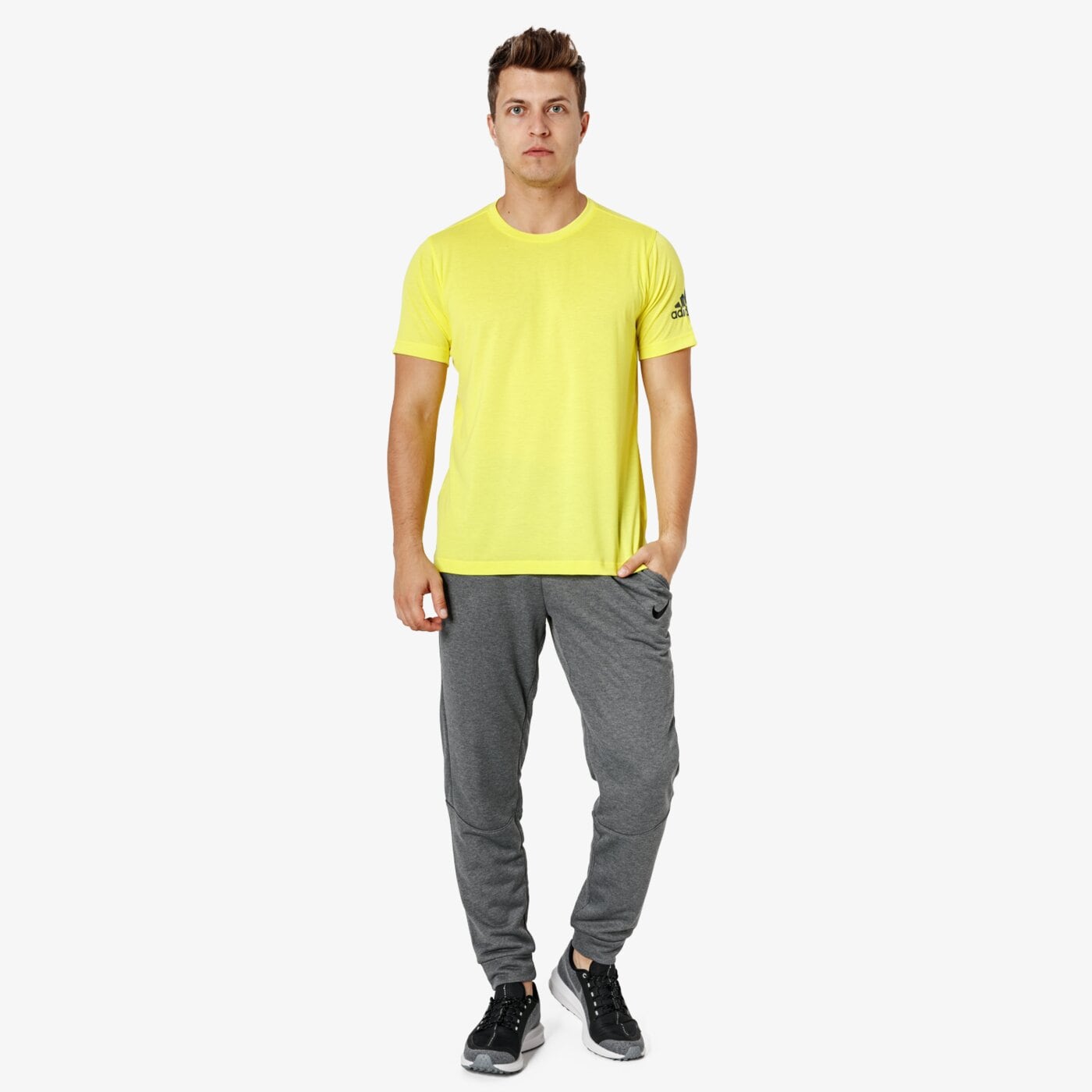 Koszulka męska ADIDAS T-SHIRT SS FREELIFT PRIME cz5393 kolor żółty