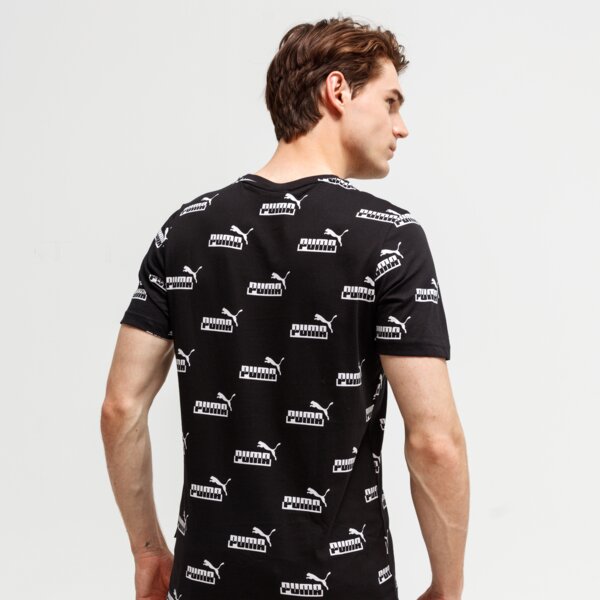 Koszulka męska PUMA T-SHIRT AMPLIFIED AOP 585789 01 kolor czarny