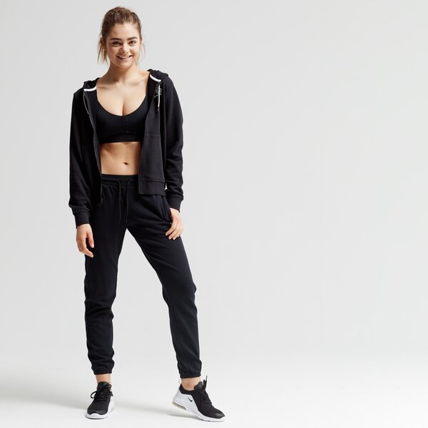 Spodnie dresowe damskie LOTTO SPODNIE FEEL-FIT II CO W 210523-1cl kolor czarny