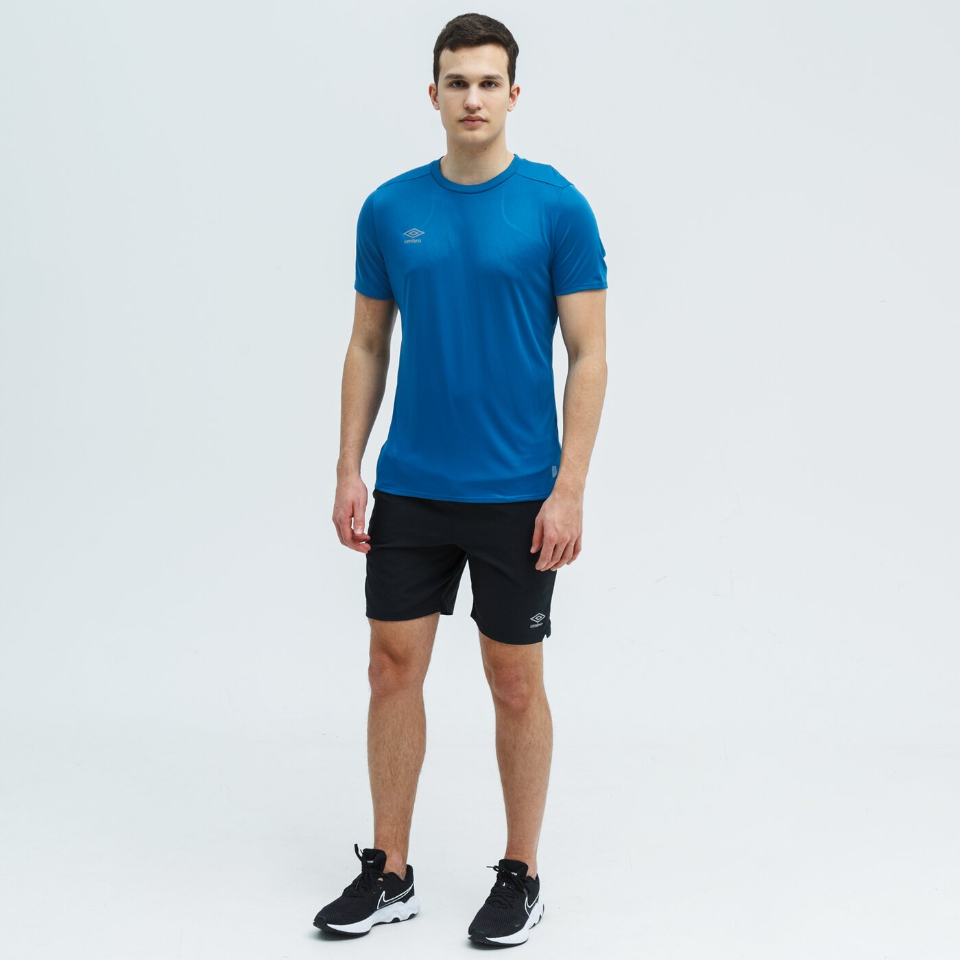 Koszulka męska UMBRO T-SHIRT TRAINING POLY 65784u-jfk kolor niebieski