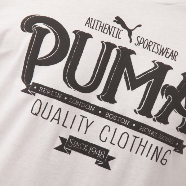 Koszulka męska PUMA T-SHIRT FONT TEE 83243002 kolor biały