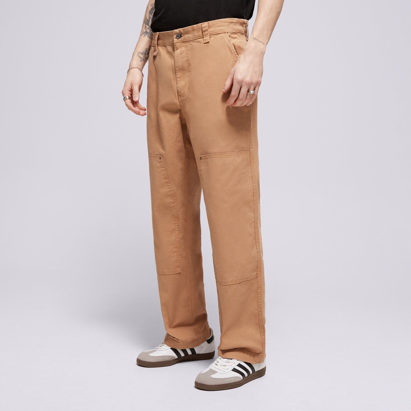 CHAMPION SPODNIE STRAIGHT HEM PANTS 220506ms034 kolor beżowy